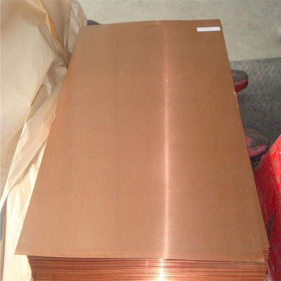 H65 H62 C1100 पतली लाल कॉपर प्लेट शीट 0.8 मिमी से 55 मिमी 1500X 3050 मिमी