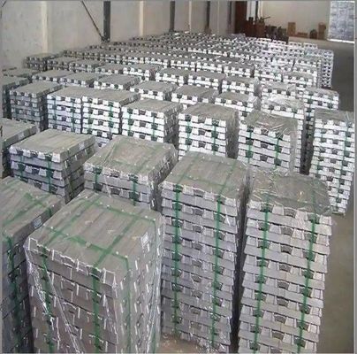 सिल्वर ग्रे जिंक इनगट जिंक धातु सामग्री 99.995 99.996