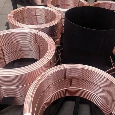 पैनकेक के लिए लेवल वाउंड H65 22mm कॉपर पाइप कॉइल प्योर कॉपर ट्यूब