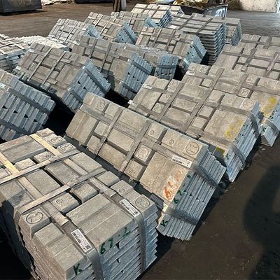 99.9% जस्ता इंगोट उच्च शुद्धता सीसा विमानन / इलेक्ट्रॉनिक्स के लिए